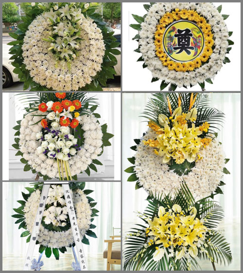 江苏泰州姜堰区大伦镇土山村花圈速递